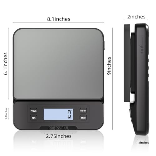 Shipping Scale 66lb Capacity, High Precision Digital Postal Scale with Large LCD