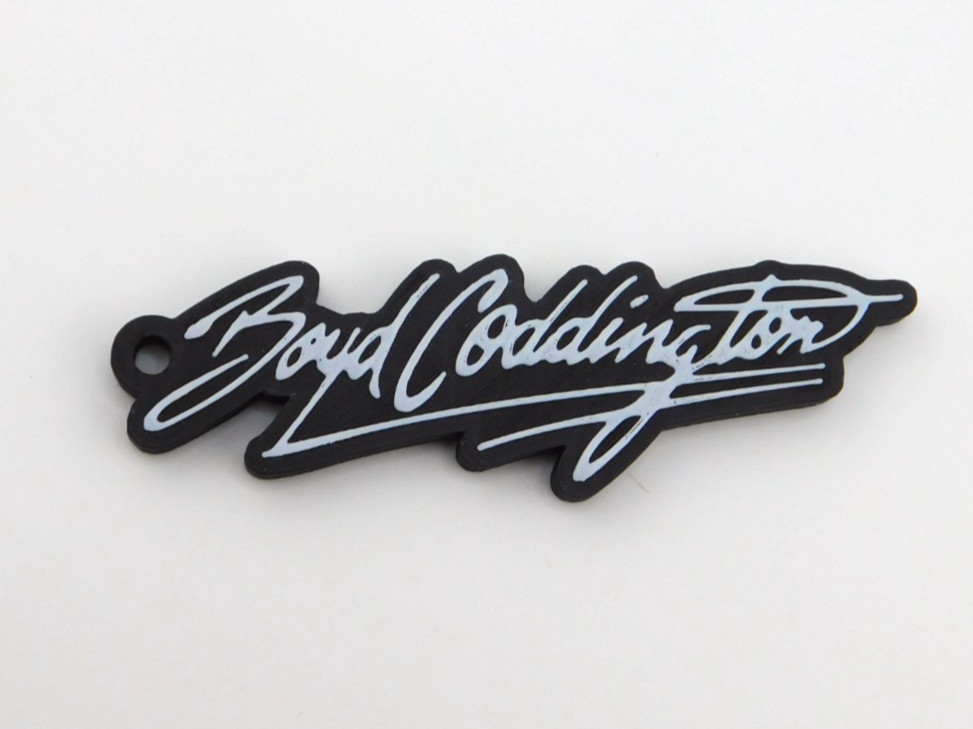 Boyd Coddington Wheels 3d Printed keychain