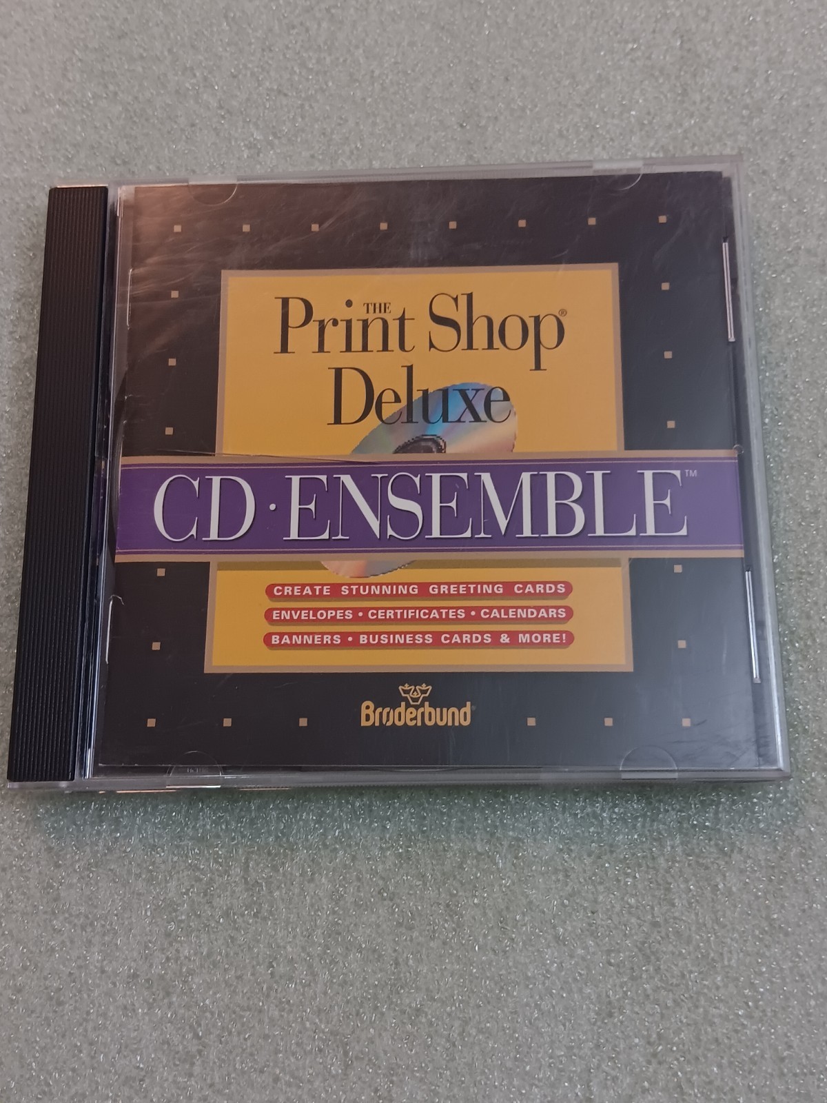 Print Shop Deluxe CD-ENSEMBLE, Create Greeting Cards Envelopes Certificates...
