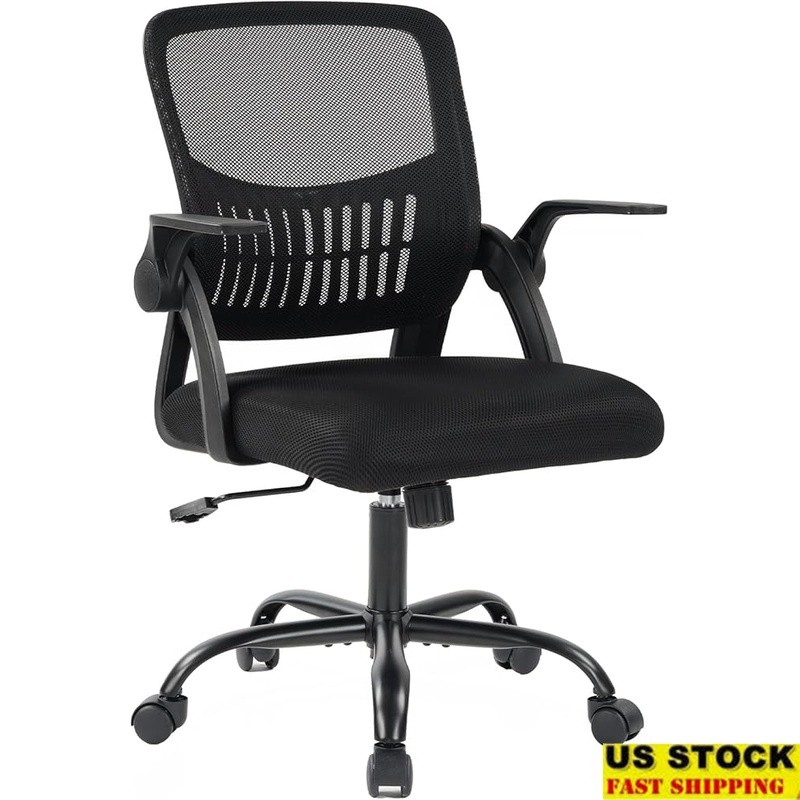 Ergonomic Office Chair W/ Lumbar Support Adjustable Height Rocking Mode Swivel