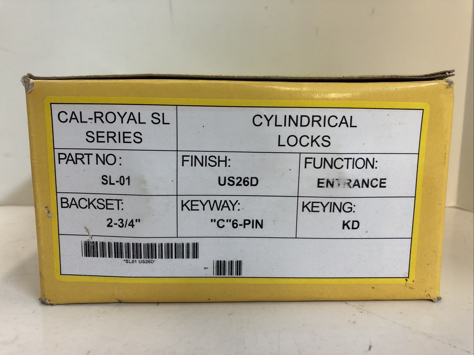 Cal-Royal Cylindrical Lockset Convertible Thrubolt - SL-01