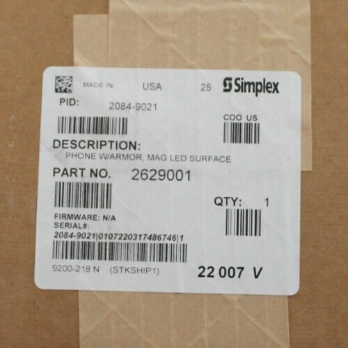 SIMPLEX 2629001 PHONE W/ ARMOR MAG LED SURFACE NEW **OPEN BOX*** PLEASE READ