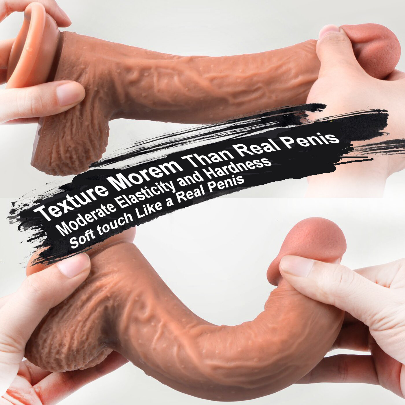 ULTRA REALISTIC Dildo Silicone Cock Sex Toy Flesh Suction Cup Masturbation Women