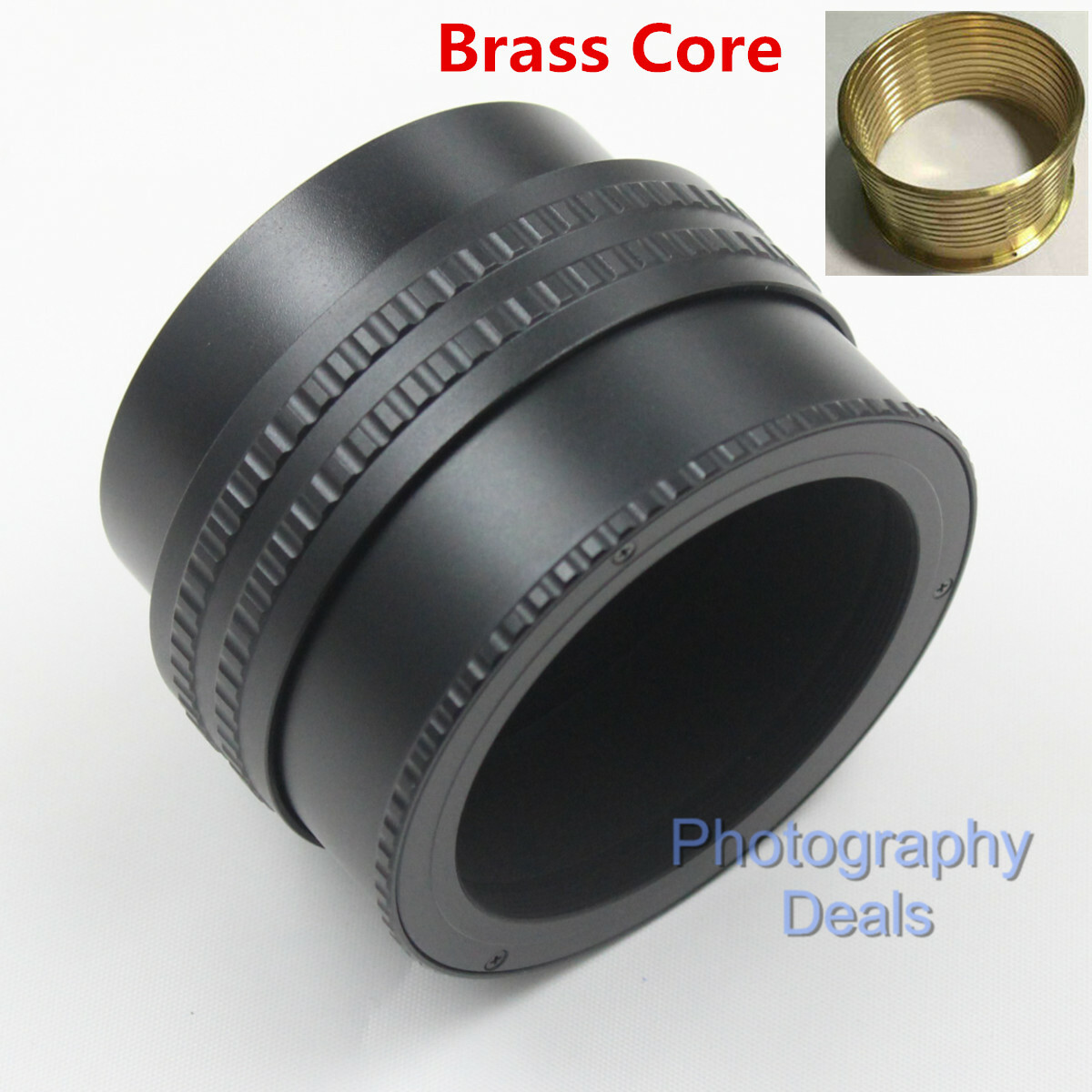 Brass M58 to M42 25mm to 55mm Adjustable Focus Helicoid Adapter Macro Mount Tube