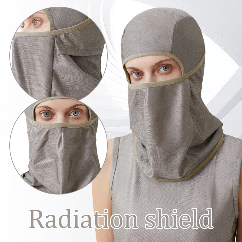 Electromagnetic Silver Radiation Protection Fiber Head Hood EMF Shielding