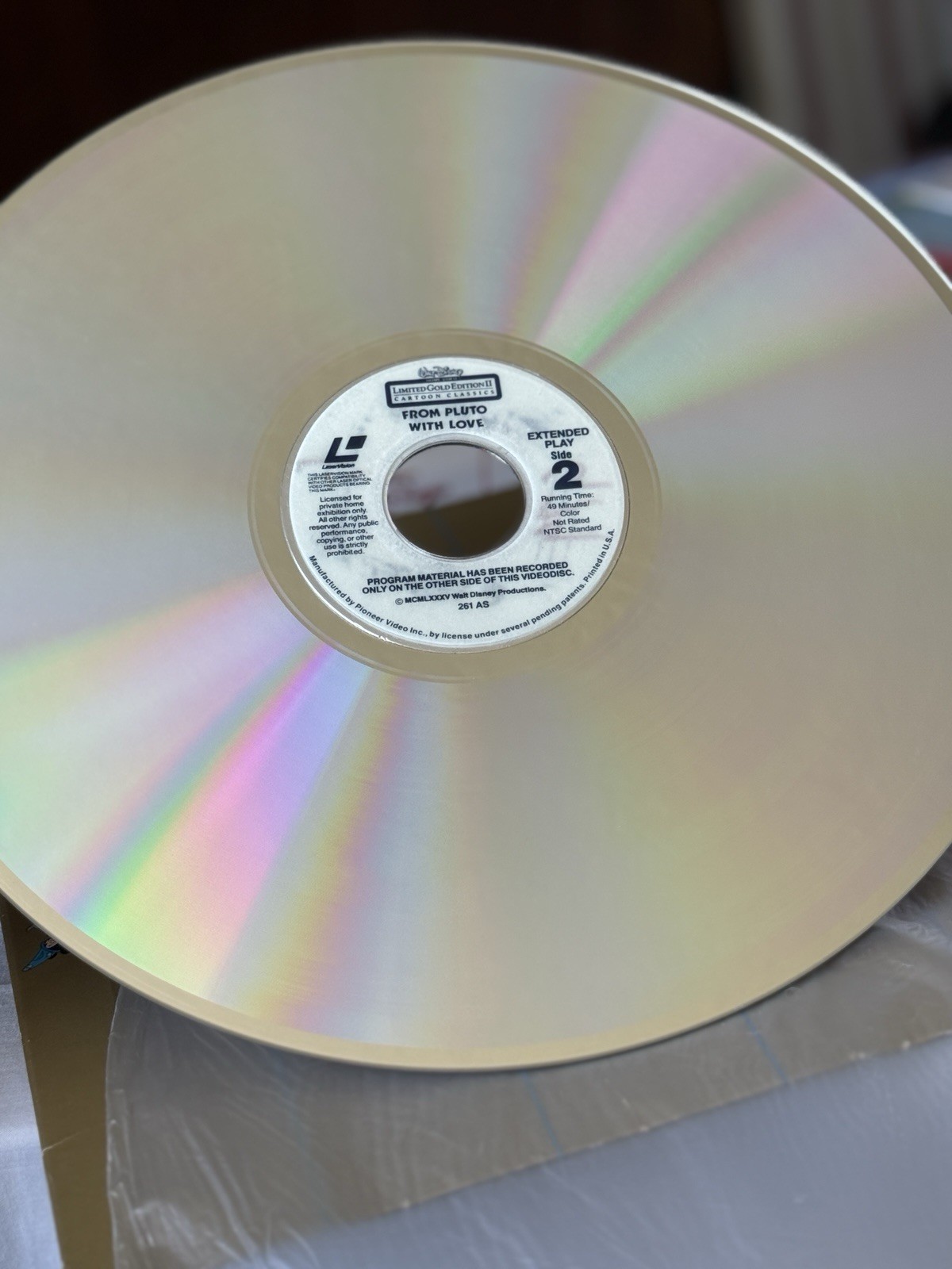 Vintage Disney Láser Videodisc