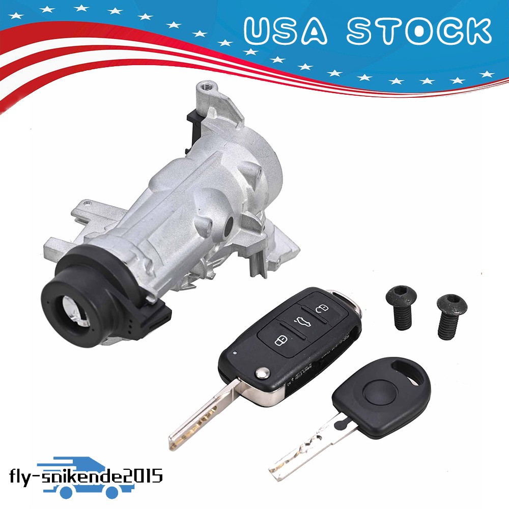 1K0905851B Ignition Switch with Key, Ignition Cylinder Fits VW Jetta 2006-2011