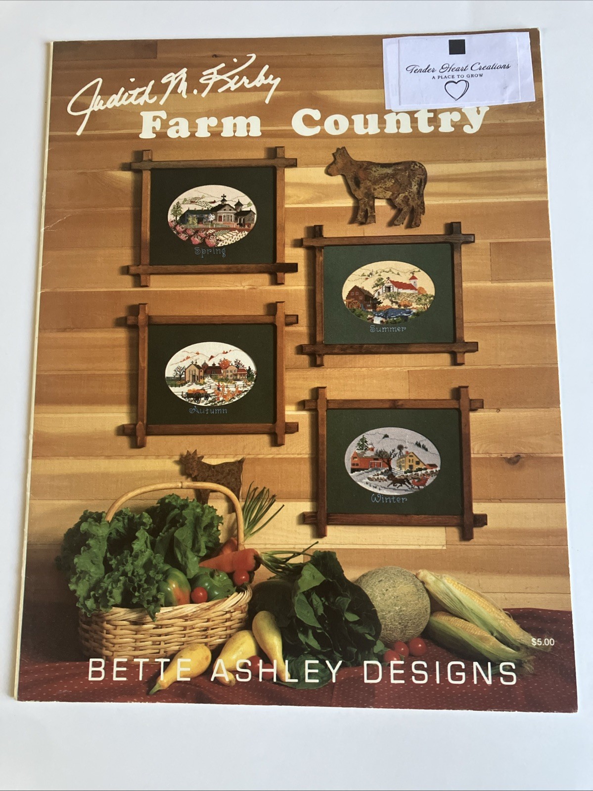 Farm Country by Bette Ashley Designs Book 11, Counted Cross Stitch Leaflet Barn