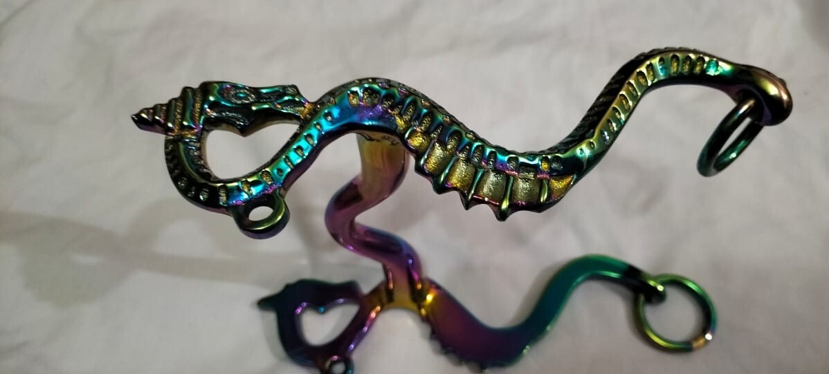 Rainbow Dragon Horse Bit - Colorful Bridle Bit for Horse Riding  Equestrian tack