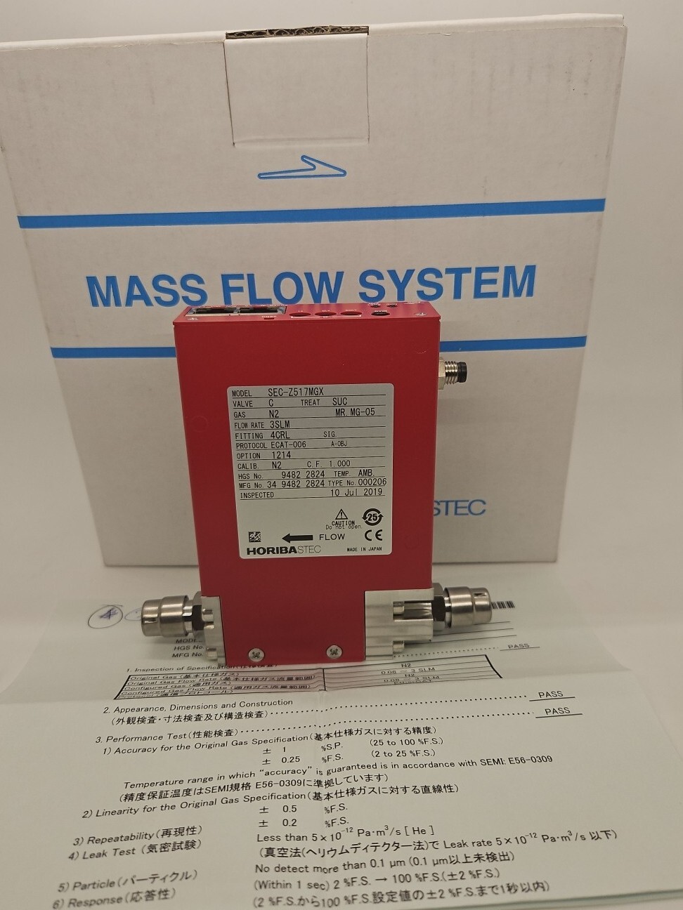 Horiba Z500 MFC SEC-Z517MGX N2 3SLM MG-05 *with inspection report***