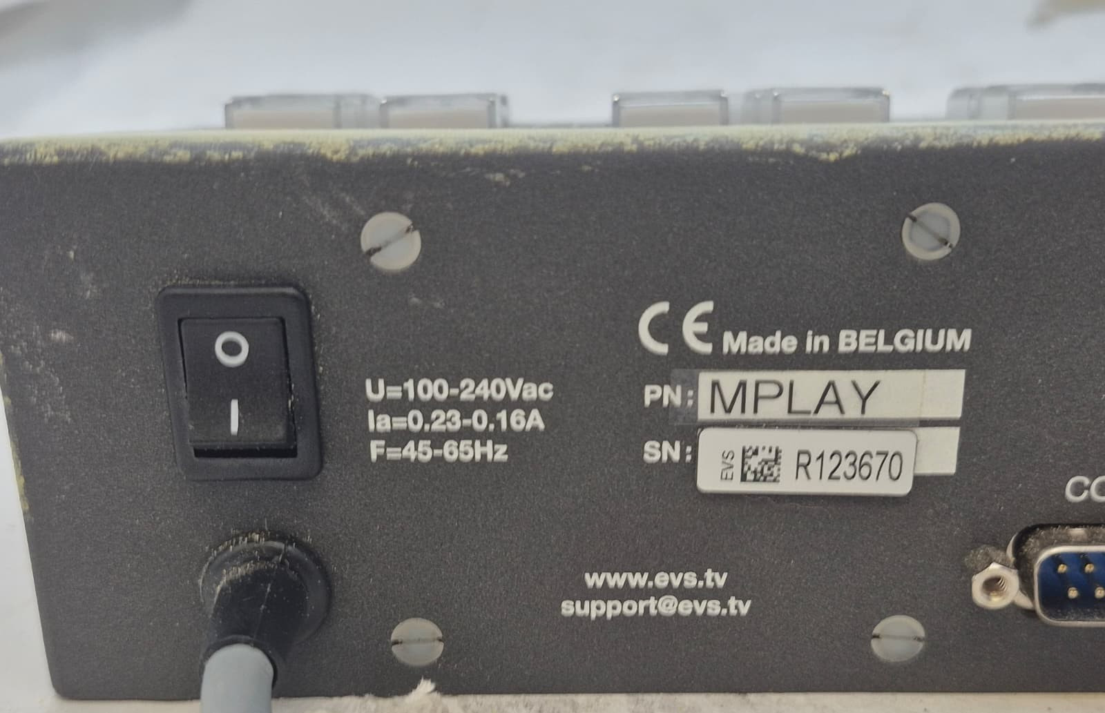 EVS MPlay remote controller - Controller panel only