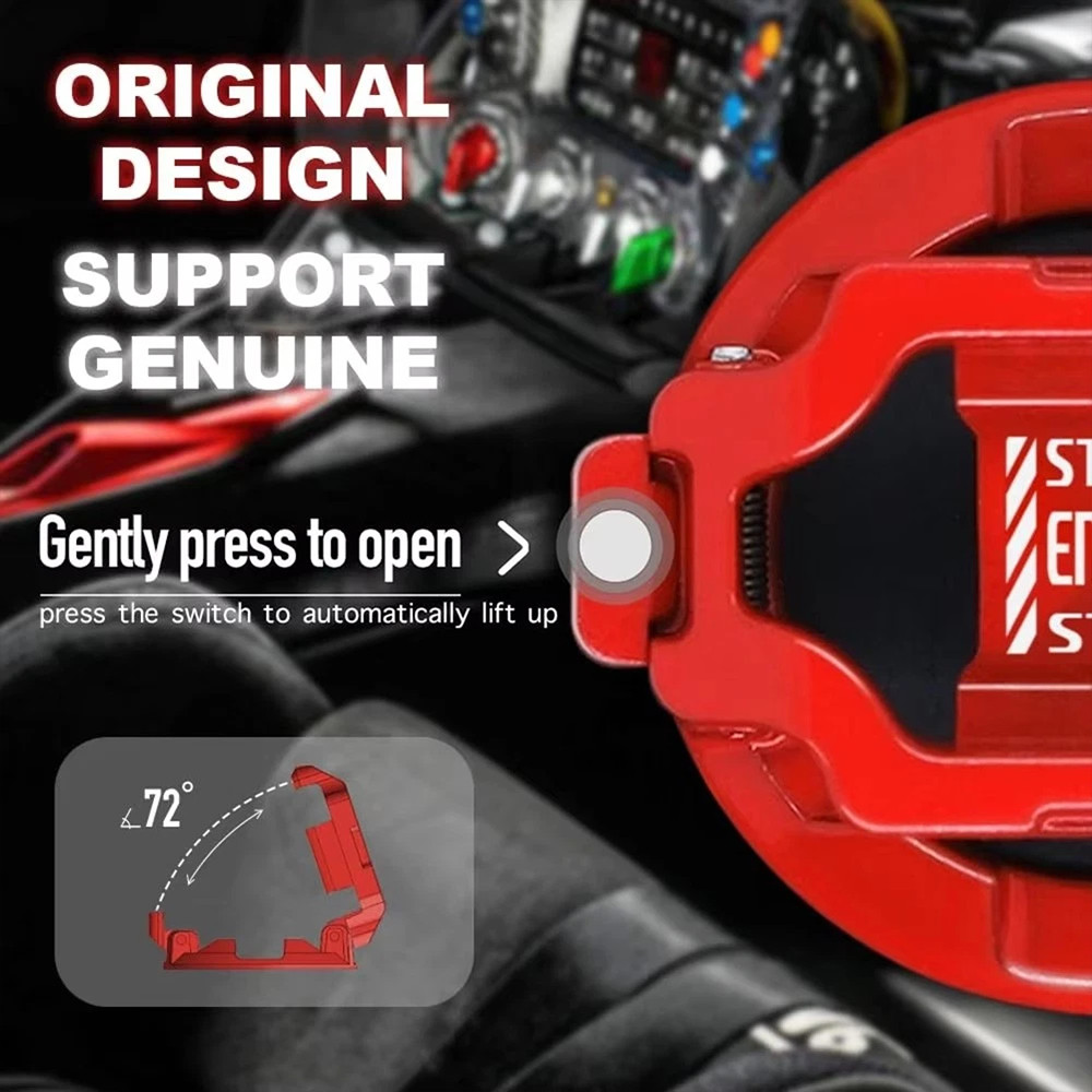 Car Start Stop Button Decor Car Engine Push Start Switch Button Cover Protector