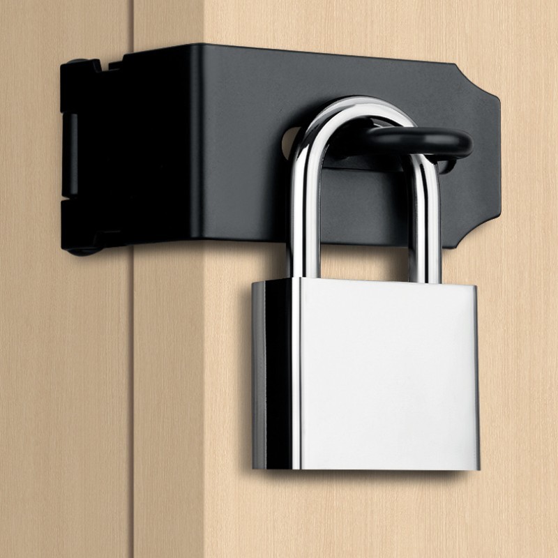 70x92mm Stainless Steel Padlock, Waterproof Rust-Resistant Security Lock 4 Keys