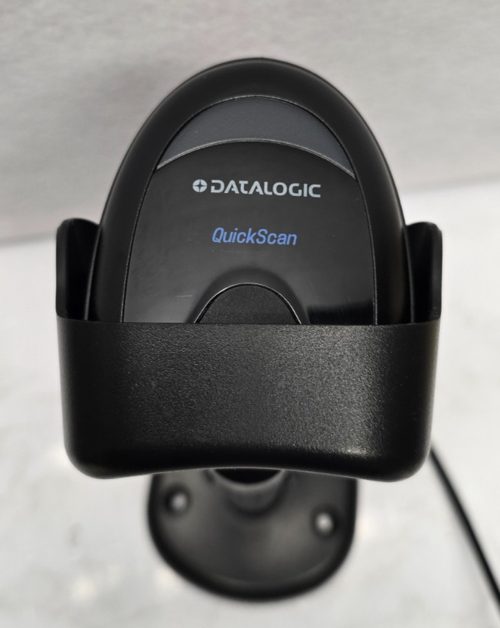 Datalogic QuickScan QD2500 Corded Barcode Scanner w/USB Cable & Stand