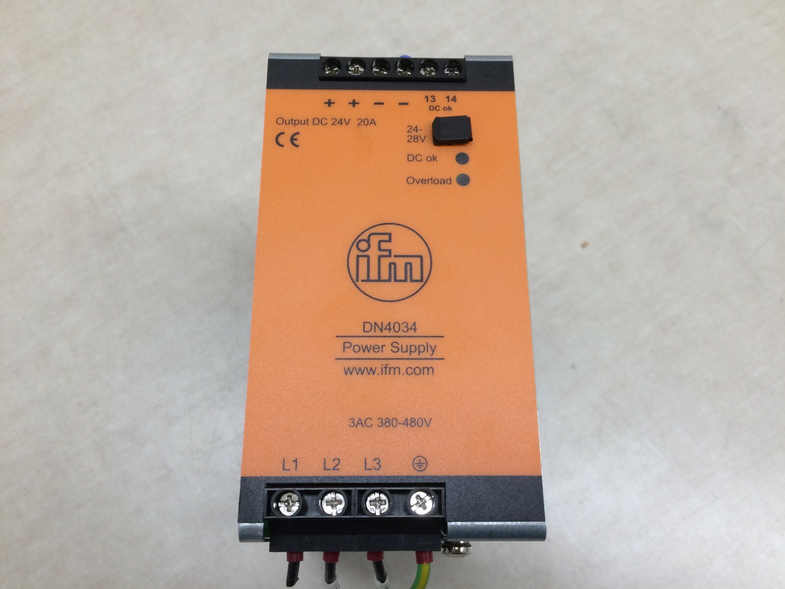 IFM DN4034 Power Supply Output DC 24V 20A