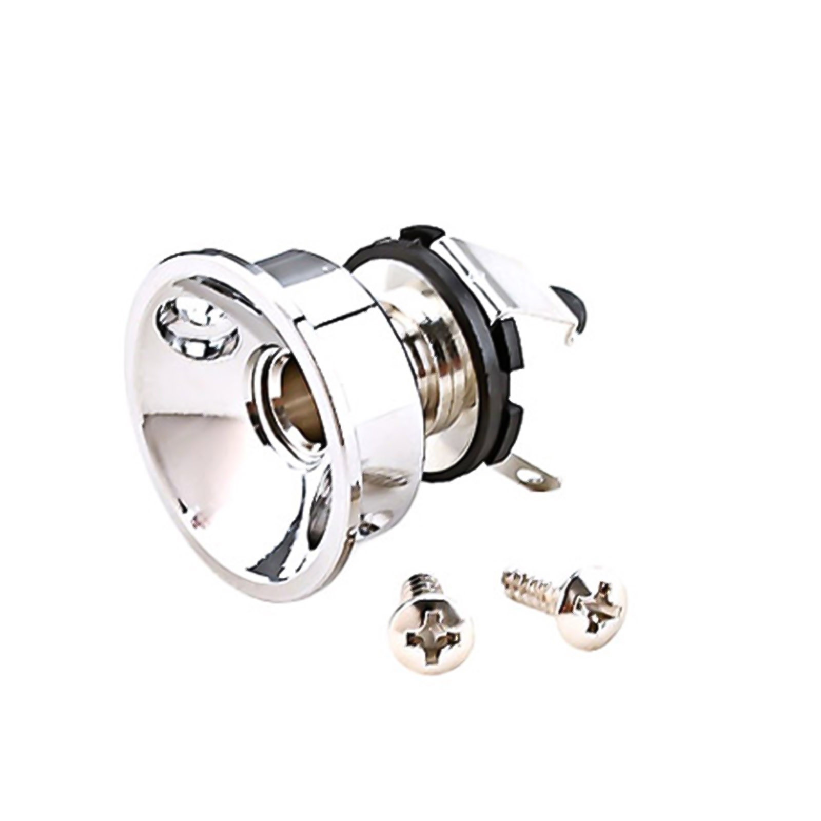 Socket Jack Plate Electrosocket Electric Guitar Chrome   For Telecaster TL