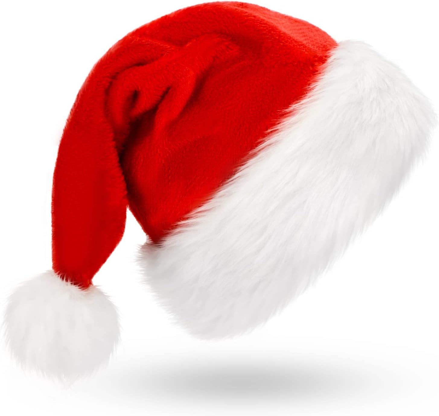 BOSONER Santa Hat: Christmas Hat Adult - Santa Hat for Women and Men - Led Santa