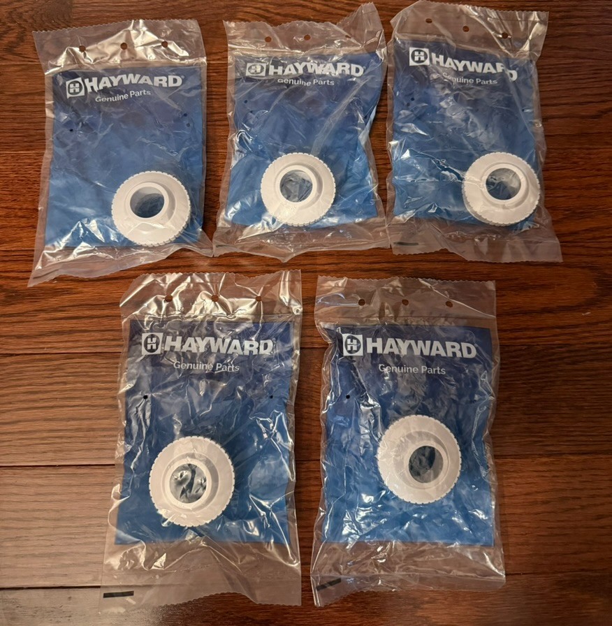 Genuine Hayward Set Of 5  SP1419E 1-1/2" Pool Spa Return Jet 1" Eyeball White