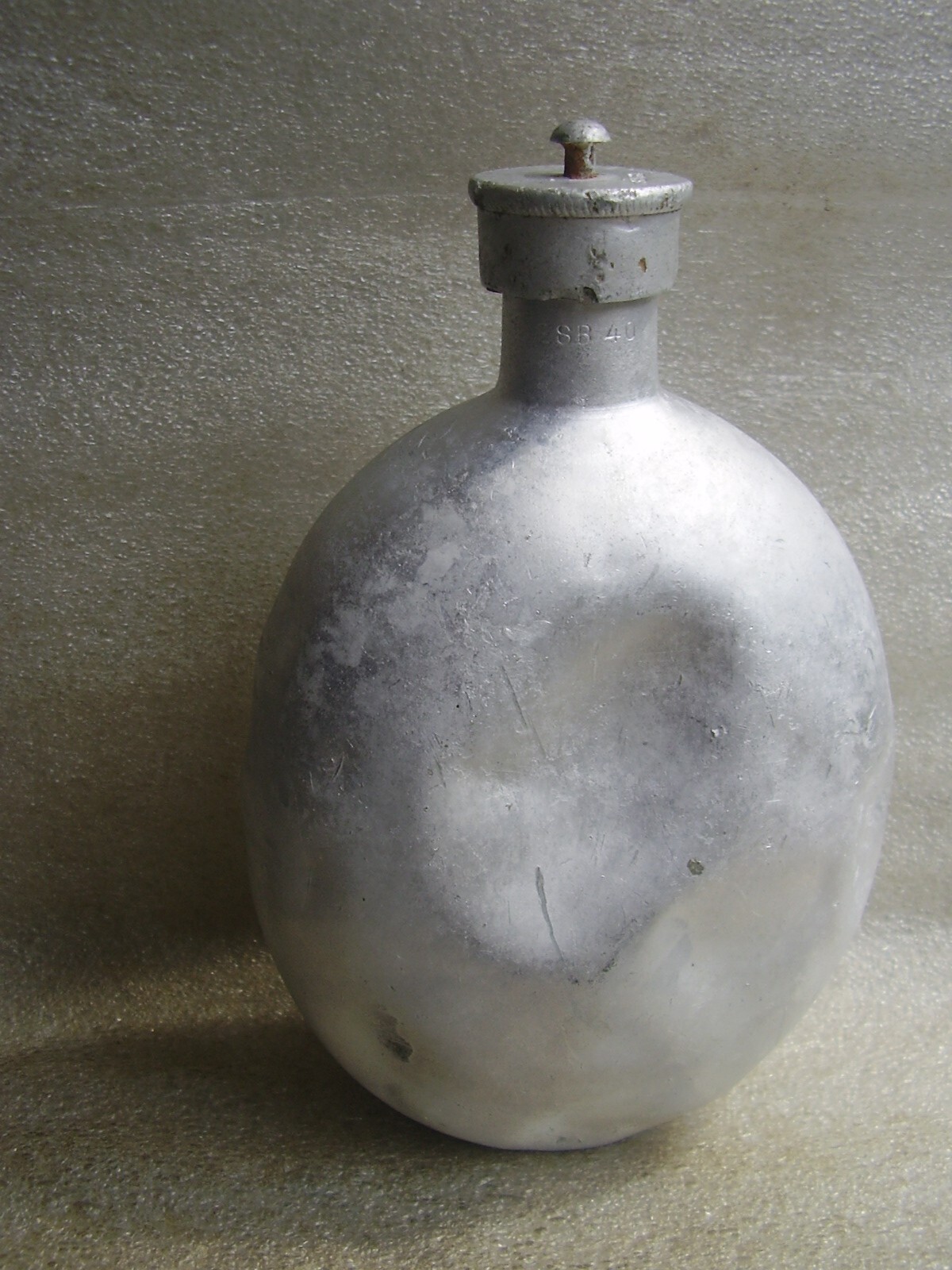 WW2 German Aluminium Canteen Water Flask Stamp 34/40
