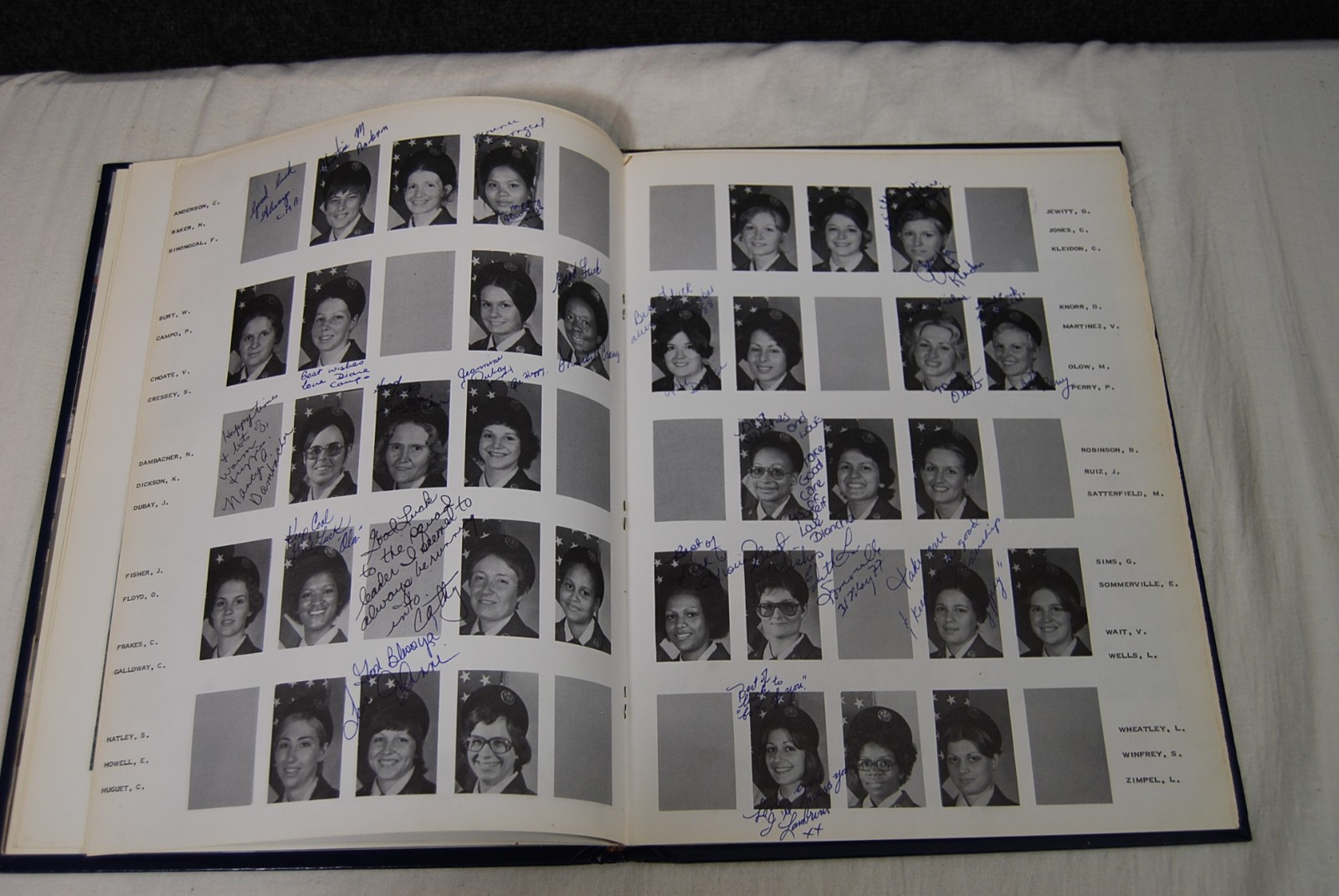 Lackland Basic Training Book, Female Squadron 3743, 1977