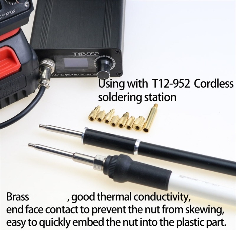 High Temperature Resistant Heat Insert Nut Iron Tip For Seamless Nut Integration