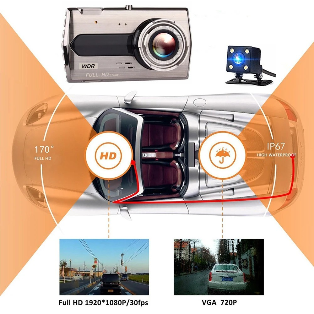 Car Surveillance Wifi Parking Monitor Reverse Camera Crash Recorder Motion Cam
