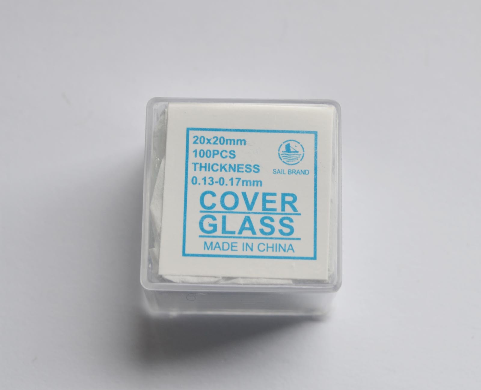 1pc Hemocytometer cell counting recorder Improved & 100pcs 20x20mm coverslips
