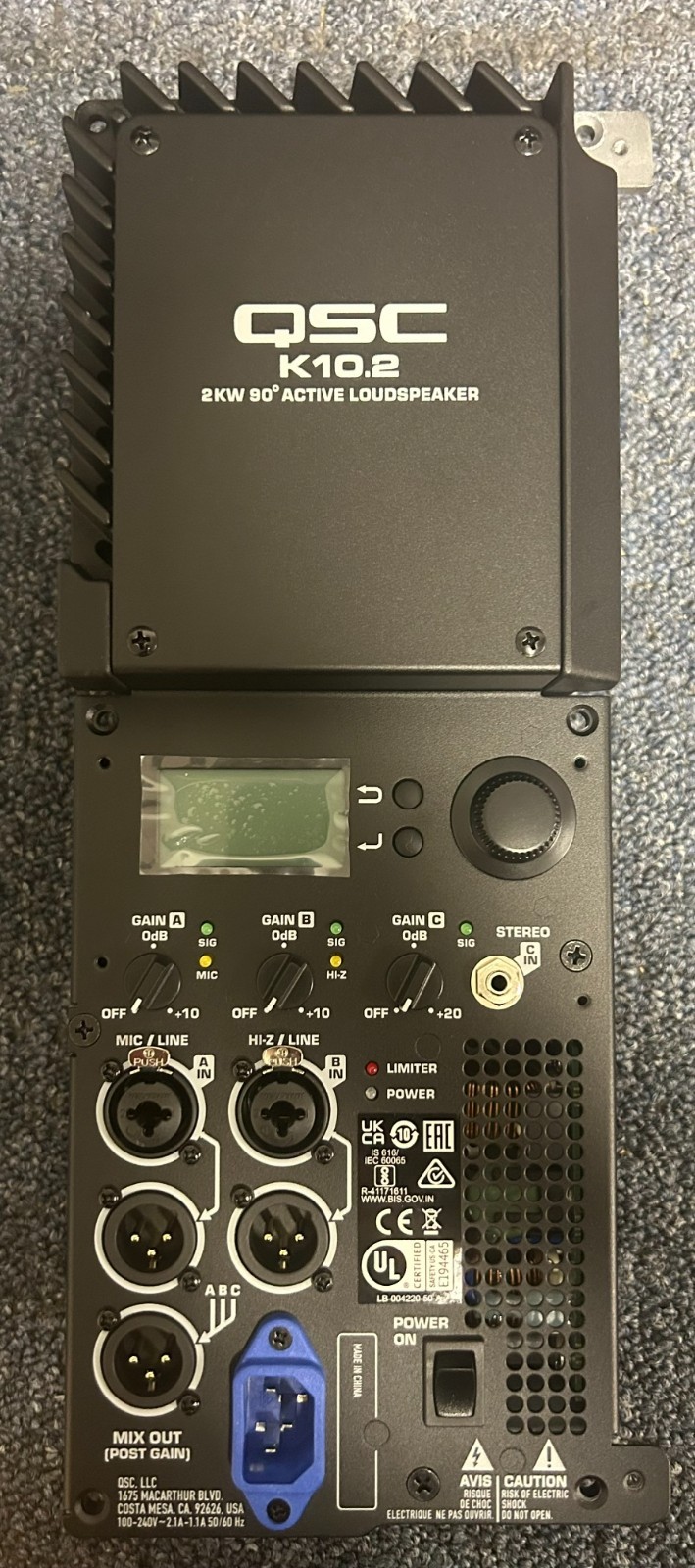 QSC K10.2 2000 Watt OEM Powered Speaker Complete Replacement Amp Module