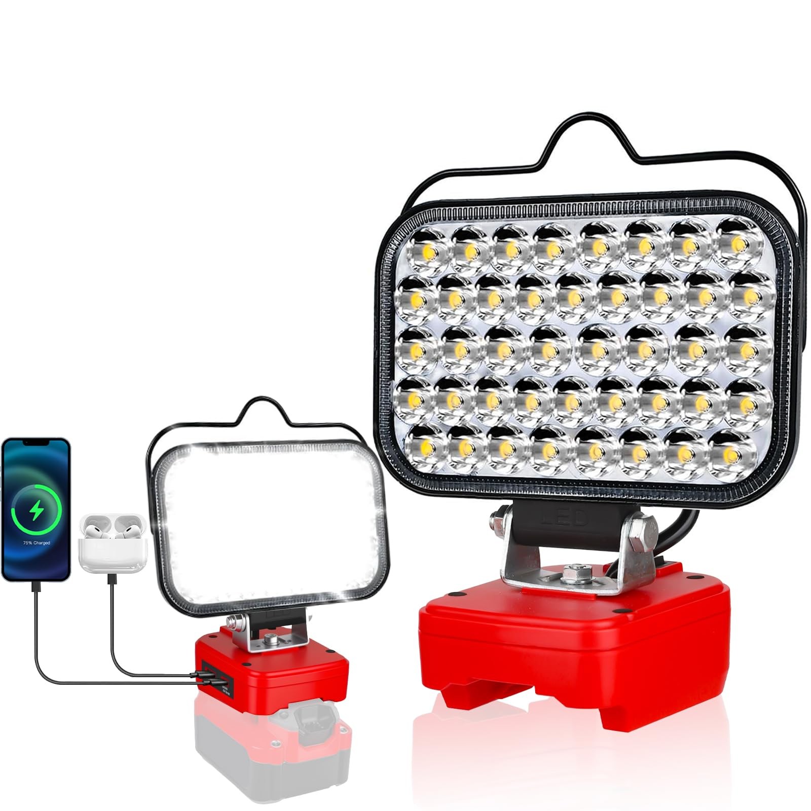 Work Light for Craftsman V20 Battery,84W 8000LM Portable Cordless Floodlight ...