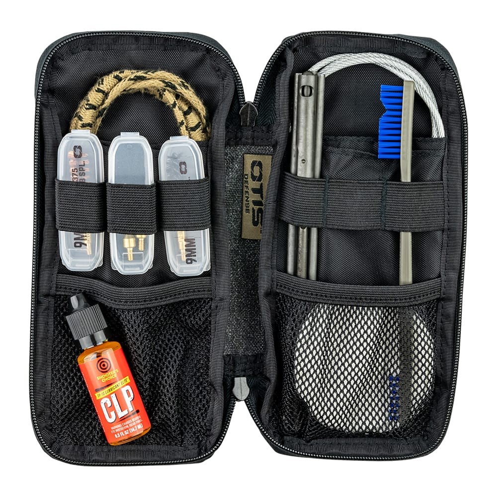 OTIS .38 Cal/9mm Defender Series Gun Cleaning Kit, Portable Design (FG-901-9MM)