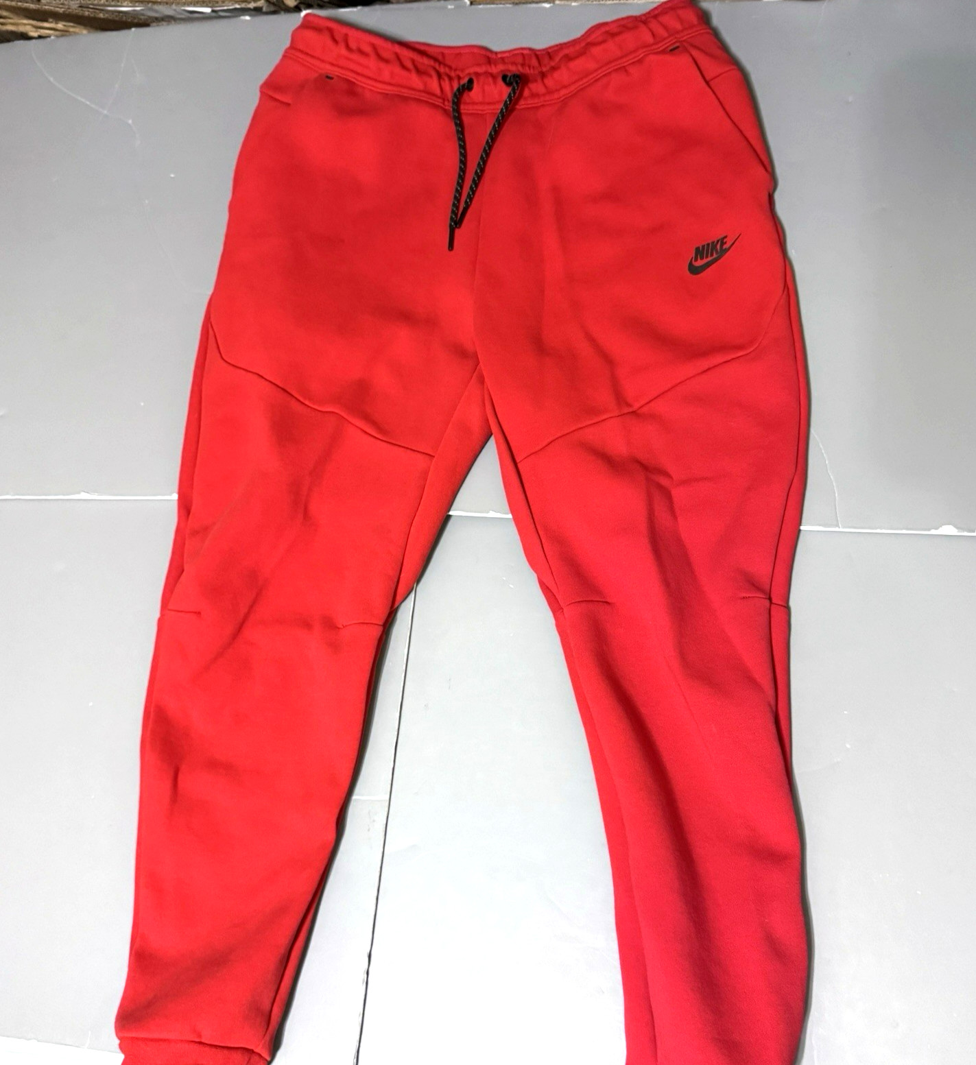 Nike Tech Fleece Joggers University Red Black CU4495-657 Men's Size M Pants