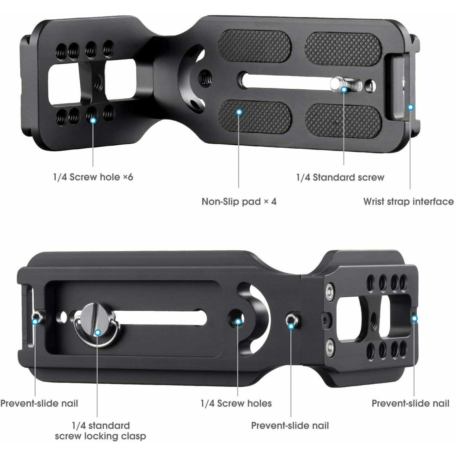 1/4 Screw Universal Camera Quick Release L Plate Vertical Horizontal Bracket
