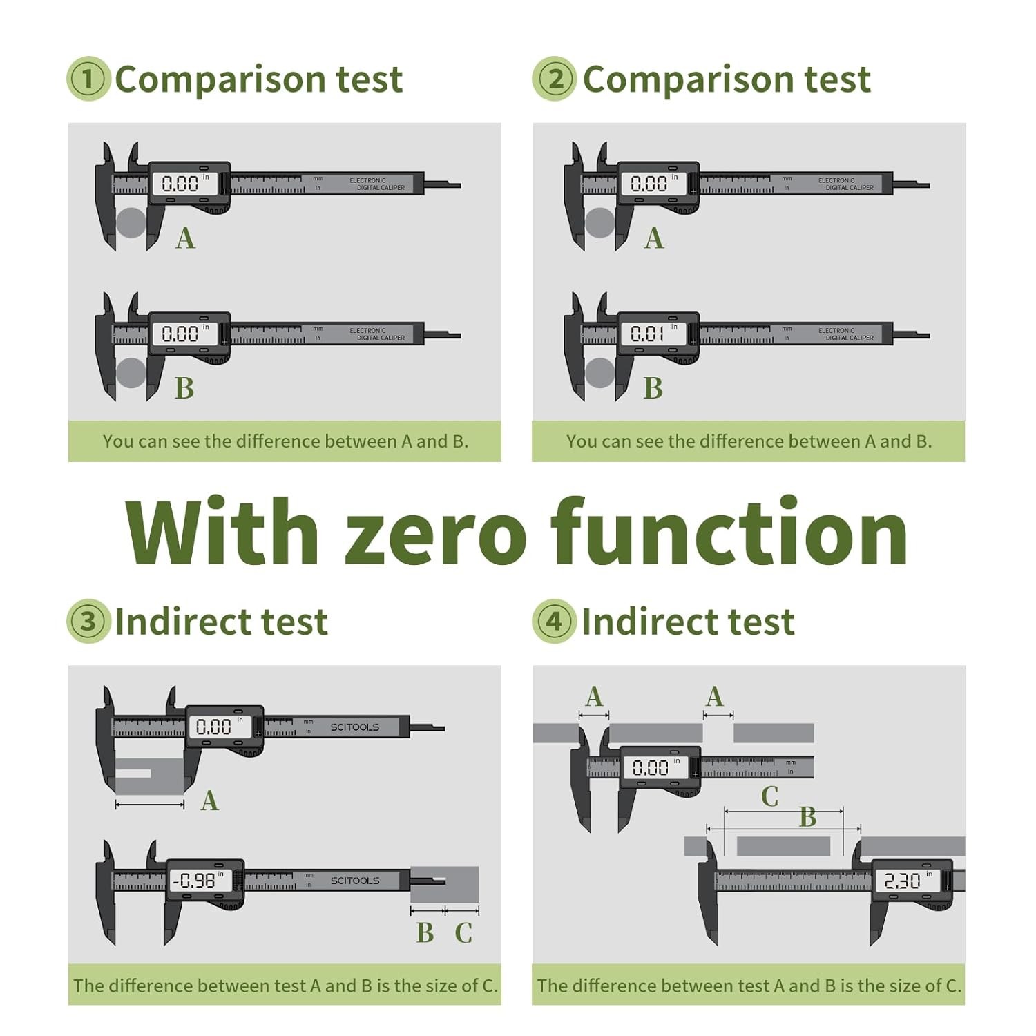Small Digital Caliper 0-4" Mini Measuring Tool, Micrometer with...