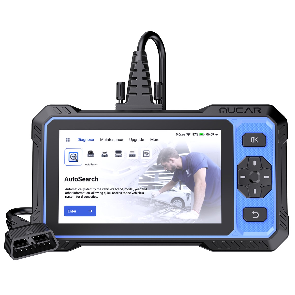 MUCAR 682 AI Assisted OBD2 Diagnostic Tool Full System Active Test Car Scanner