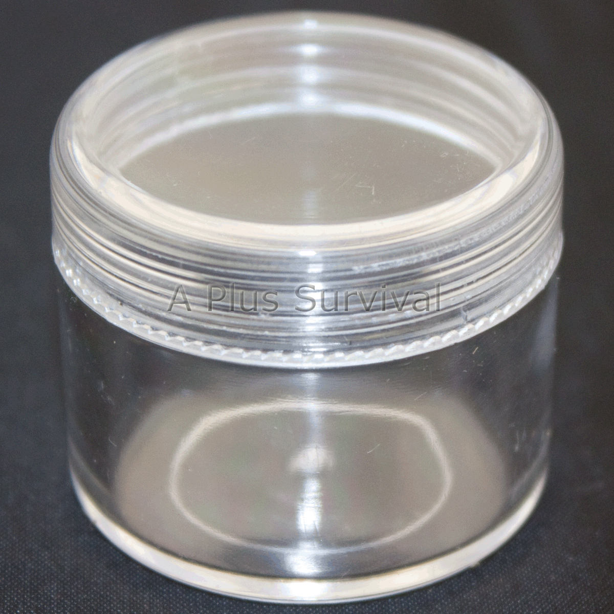 Lot of 6 Clear Large Plastic Pill Case Holder Screw Lid Survival First Aid Kits