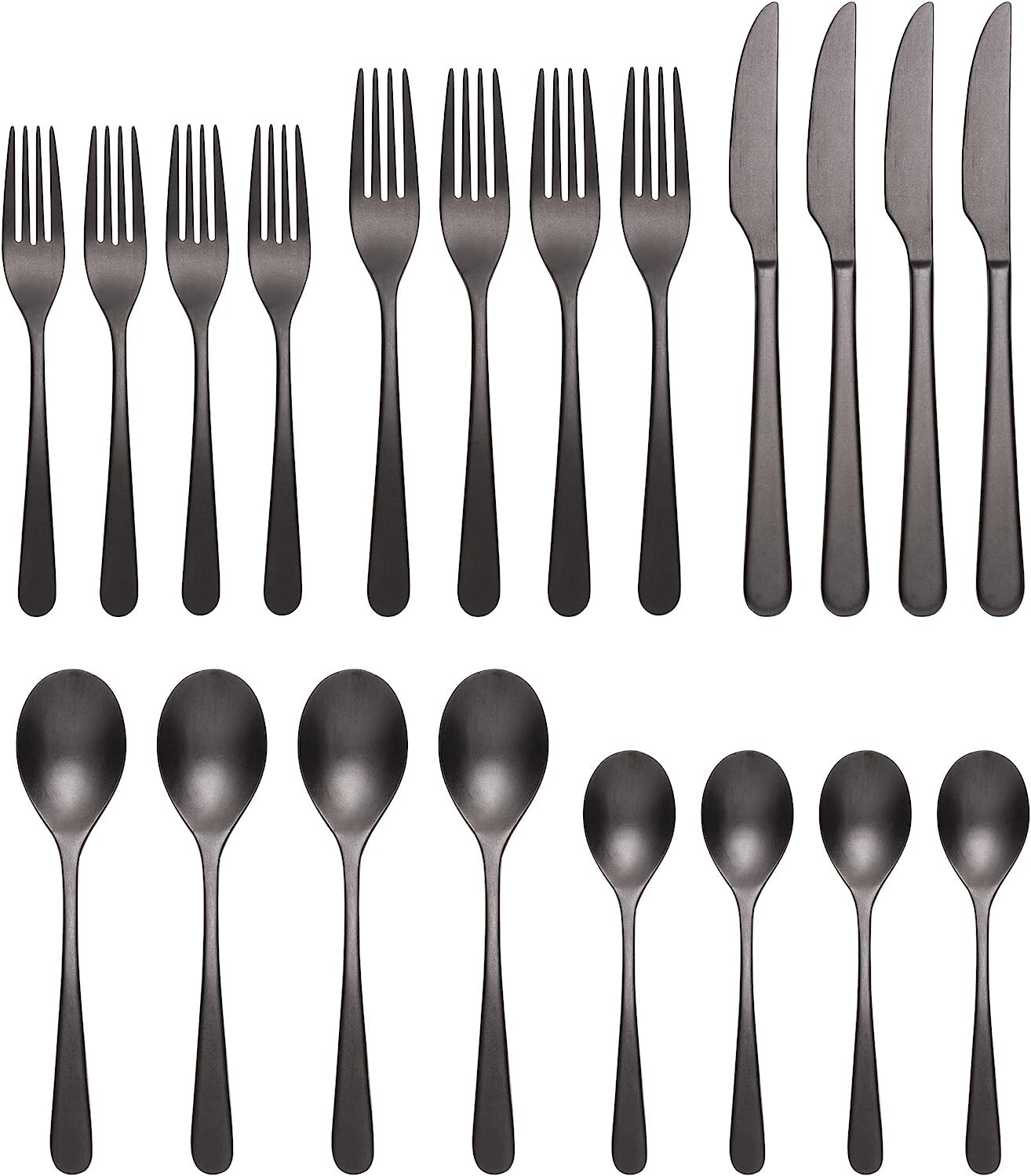 Oneida Kenbrook Vintage Black 20 Pc Set Service For 4
