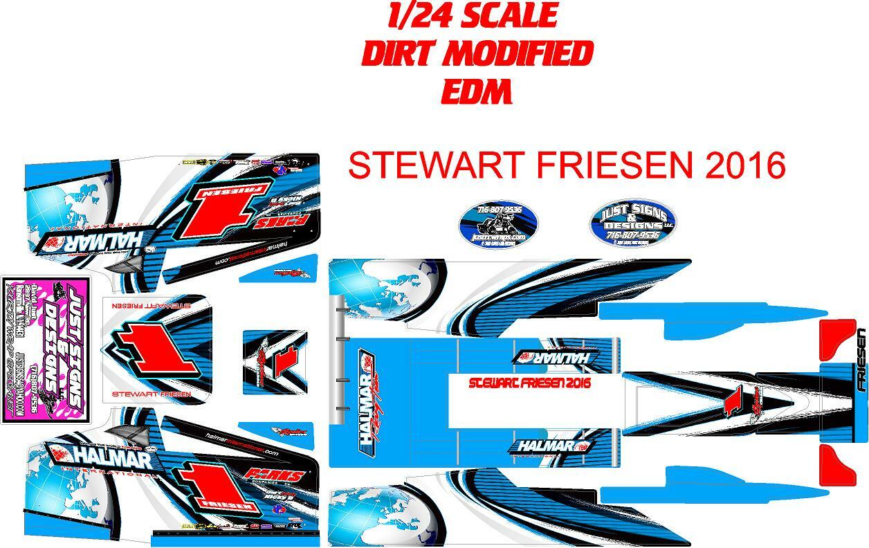 EDM MUDBOSS DIRT MODIFIED 1X24 SCALE STEWART FRIESEN 2016 THEME WRAP