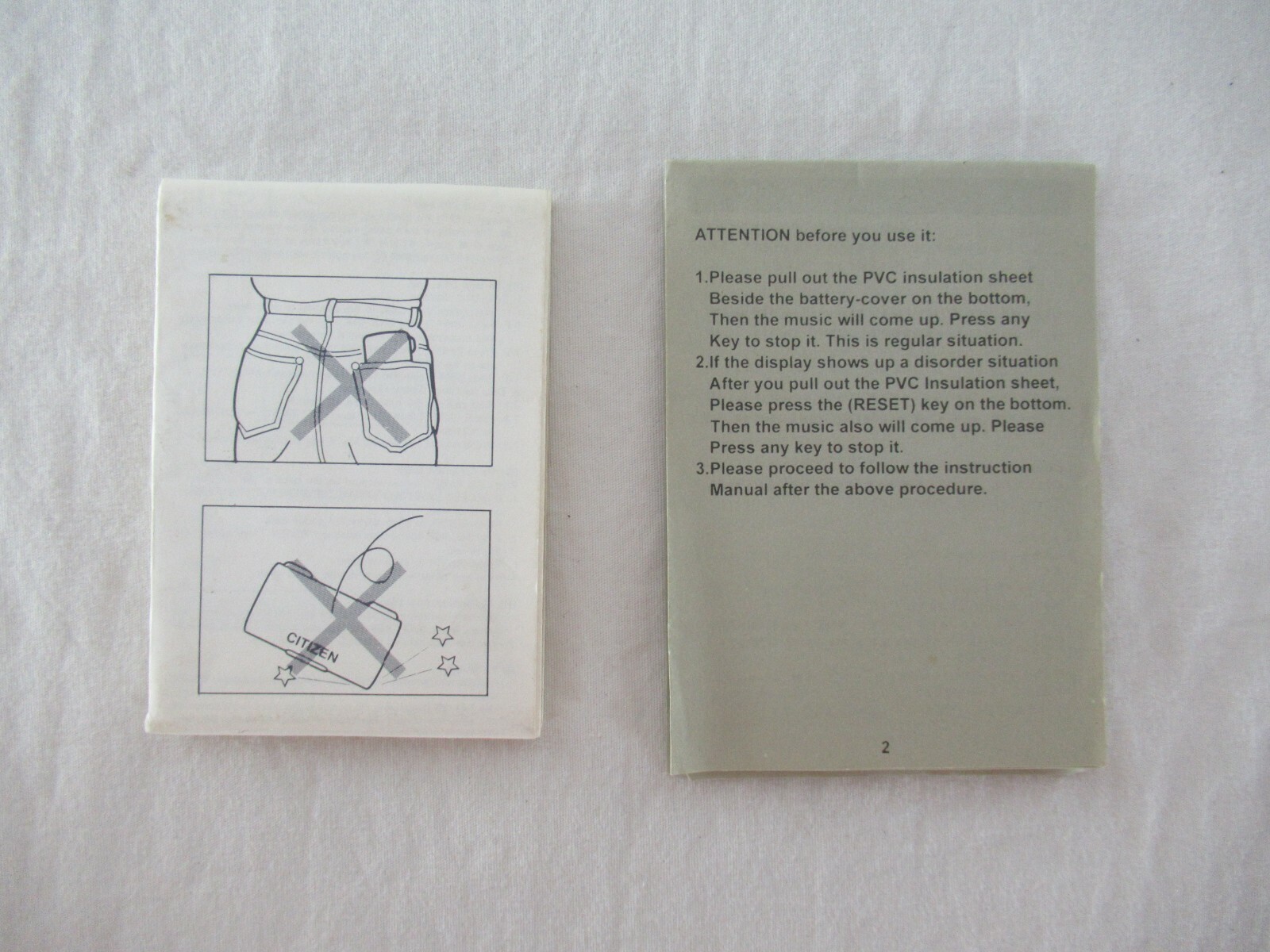 Citizen ED-110 Electronic Diary Japan CBM Corporation Vintage