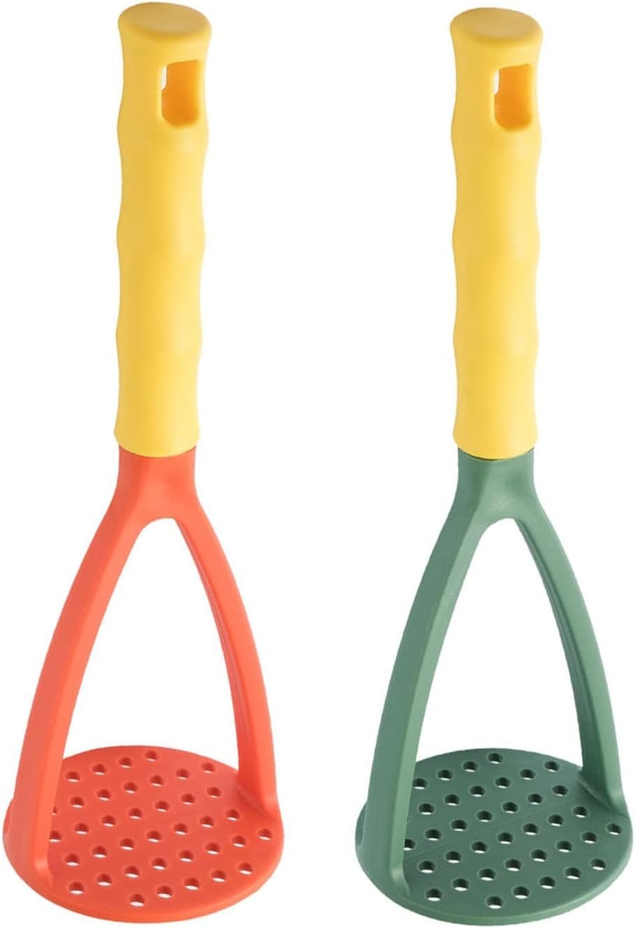 Machacador de patatas, herramienta de cocina, machacador de frijoles 2 piezas