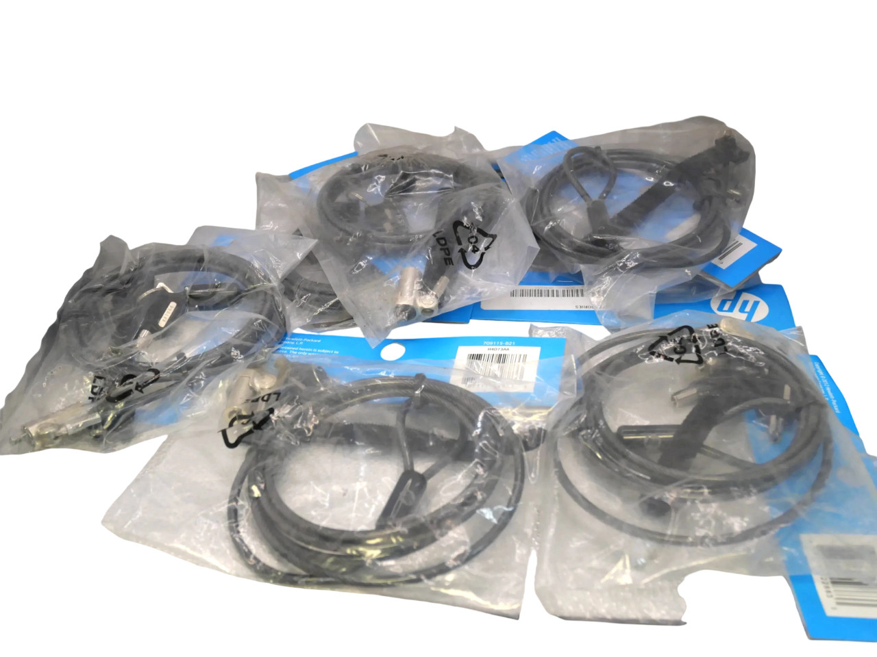Lot 7 HP Ultraslim Keyed Security Cable Lock H4D73AA