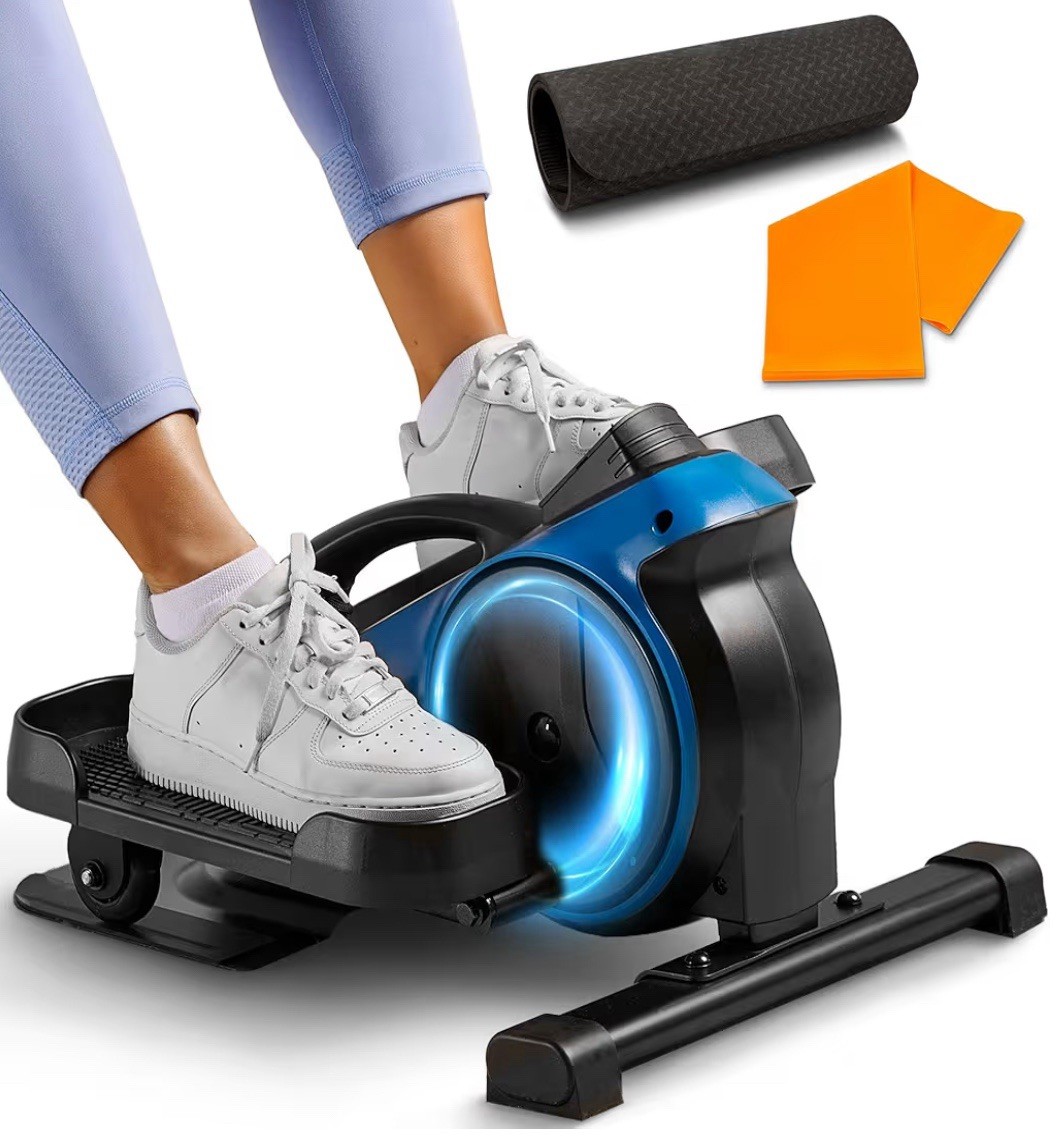 Portable Elliptical Exercise Machine Under Desk - Motorized Pedal Exerciser f...