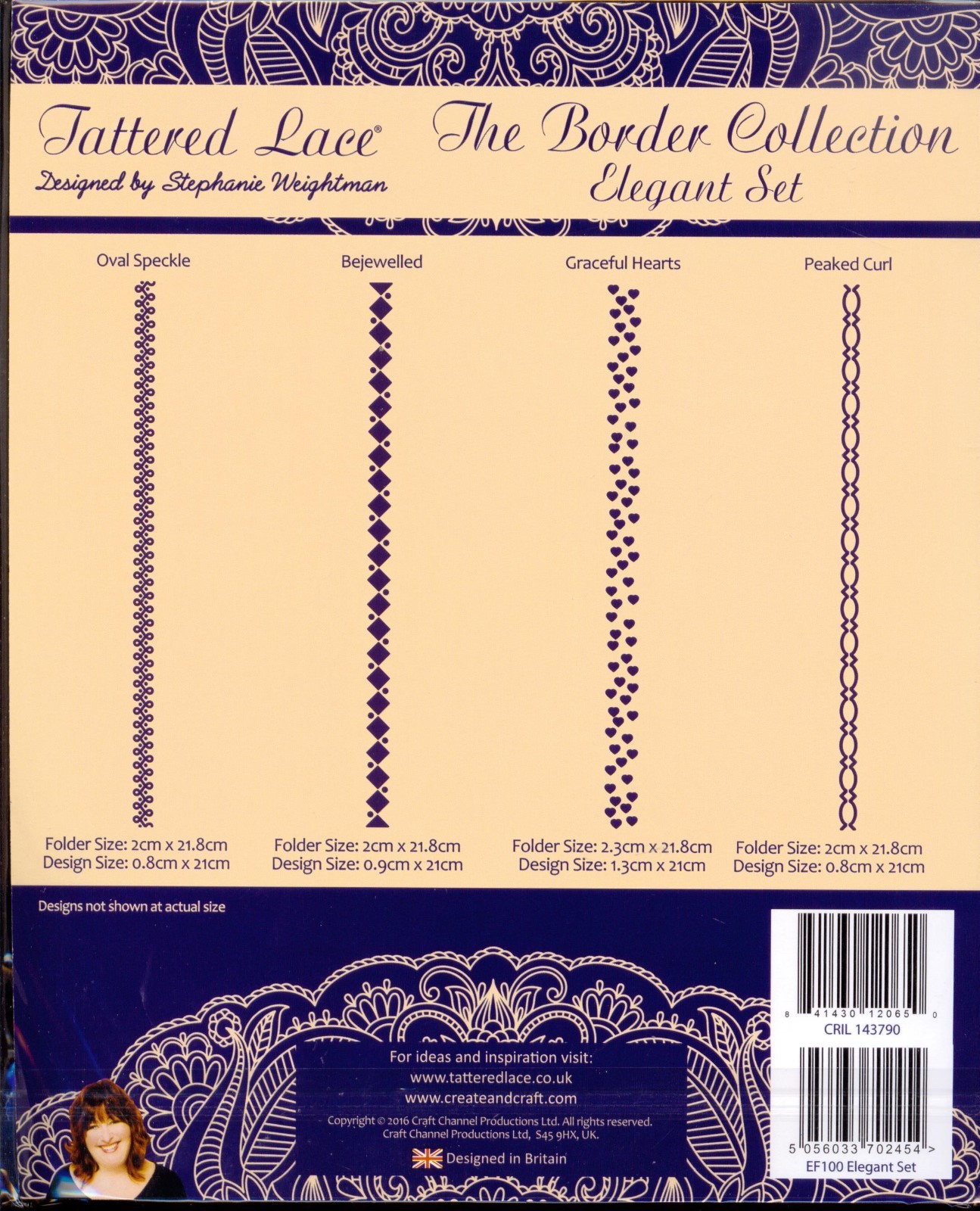TATTERED LACE The Border Collection ELEGANT SET Embossing Folders