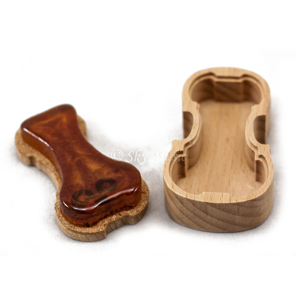 New High Quality Violin Shape WoodenCase Rosin for Violin Viola Cello 9004 Rosin