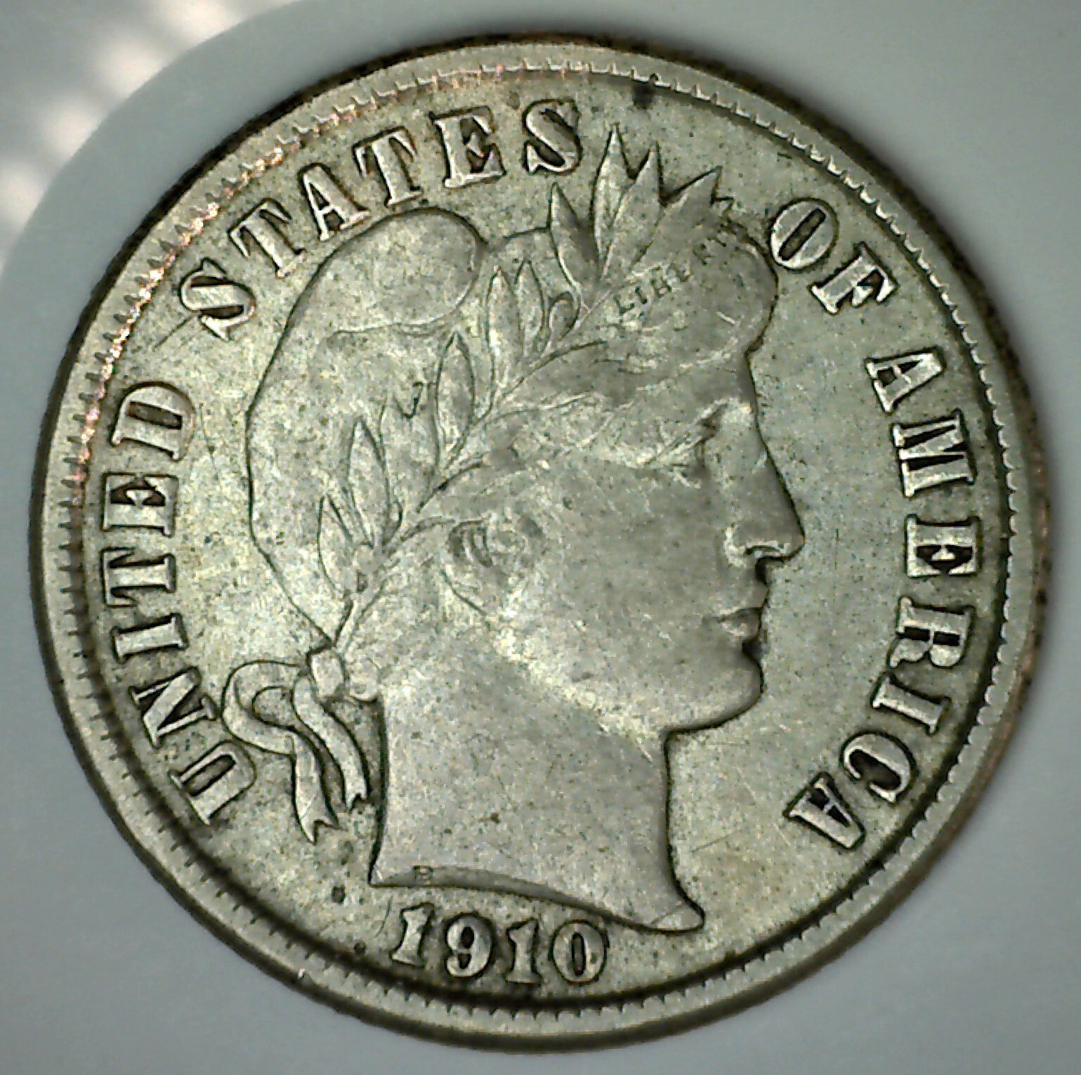 1910 Silver Barber Dime XF 10c US Coin Extra Fine Circulated Philadelphia