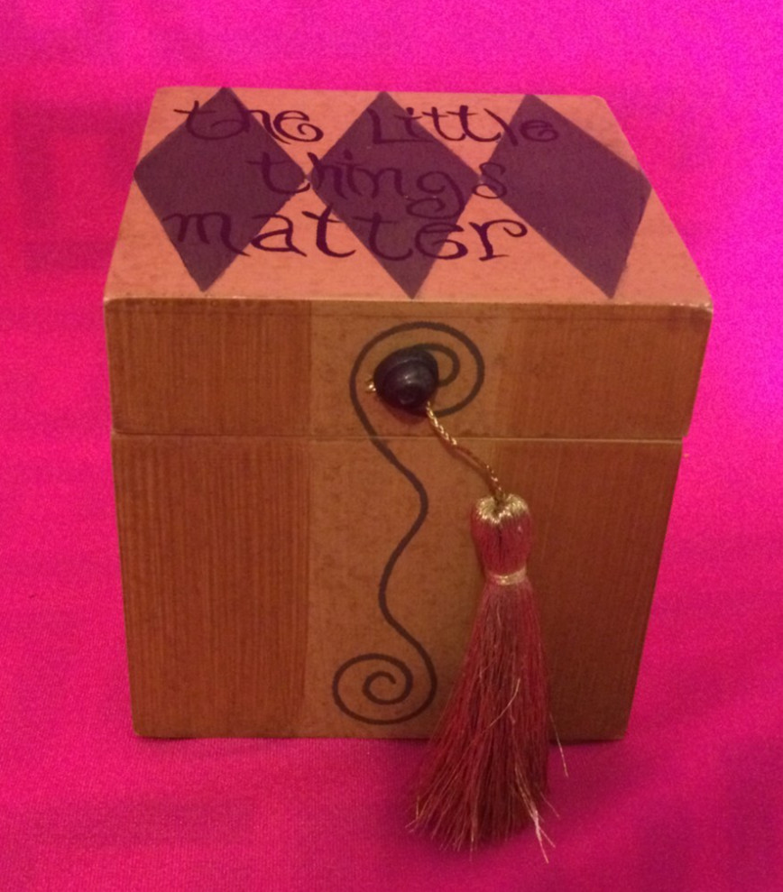 The Little Things Matter Keepsake Trinket Box w/Thank You Quotes