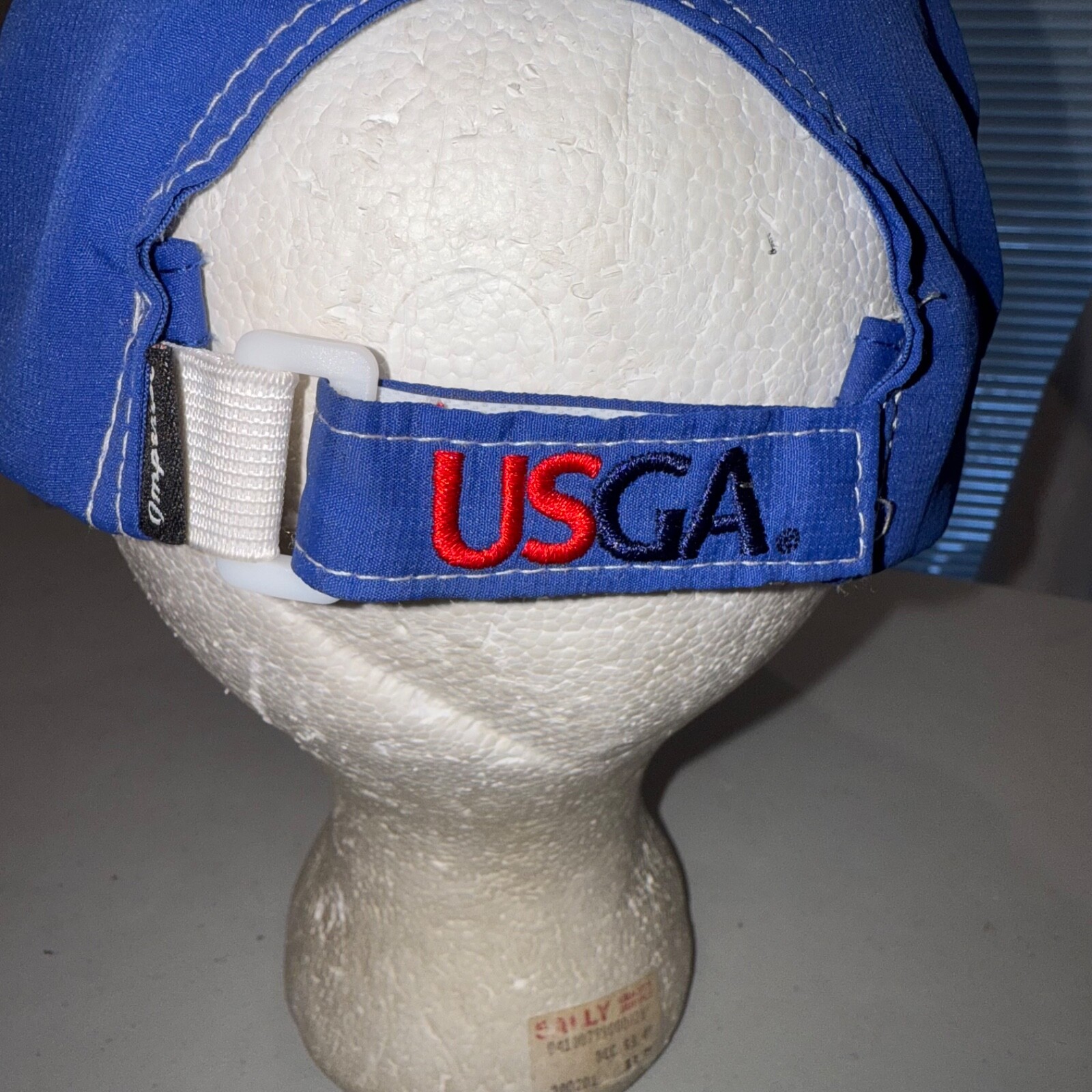U.S. Open Pinehurst No 2 Royal Blue White Topstitch Hat Cap USGA Hook Loop EUC