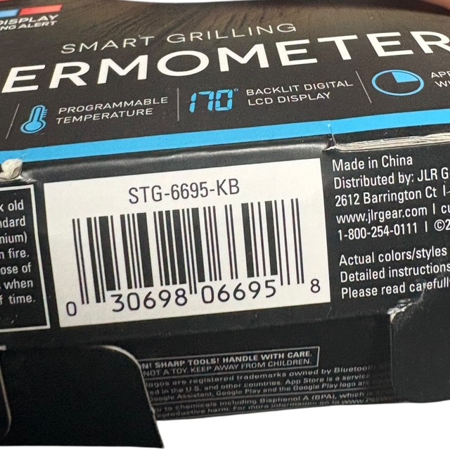Smartgear Bluetooth Smart Grilling Thermometer Digital Meat Probe BBQ Oven NEW