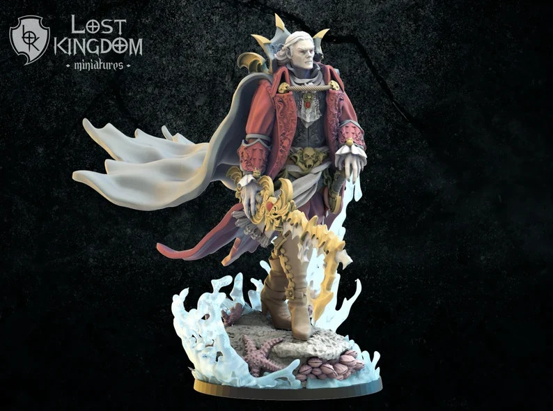 Alucard "The Deep" Acheron - 28-32mm Undead of - Resin Tabletop Miniature