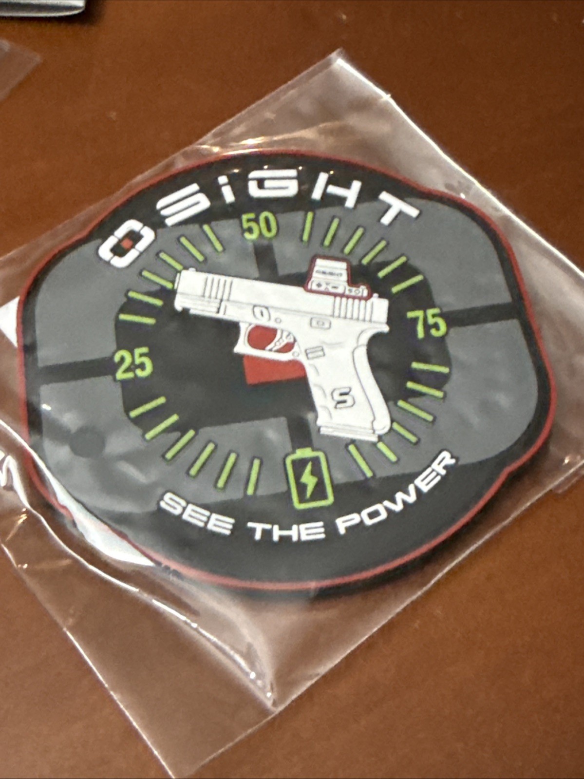OSIGHT PVC Tactical Patch Black Green White Red Shot Show 2025 Logo Durable