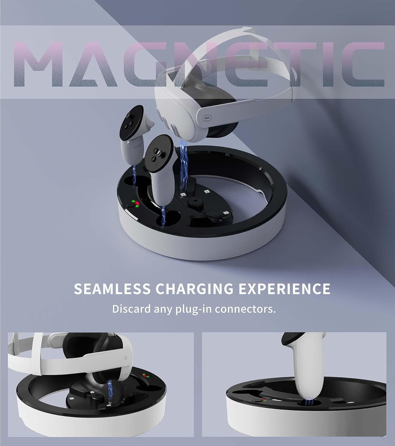 Colelulu Charging Station for Meta Quest 3
